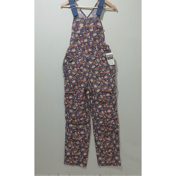 Duluth Trading Co Pants - DULUTH TRADING Heirloom Gardening Bib Overalls XXS x 33 NWT Hedgehog Mushroom